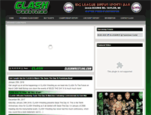 Tablet Screenshot of clashwrestling.com